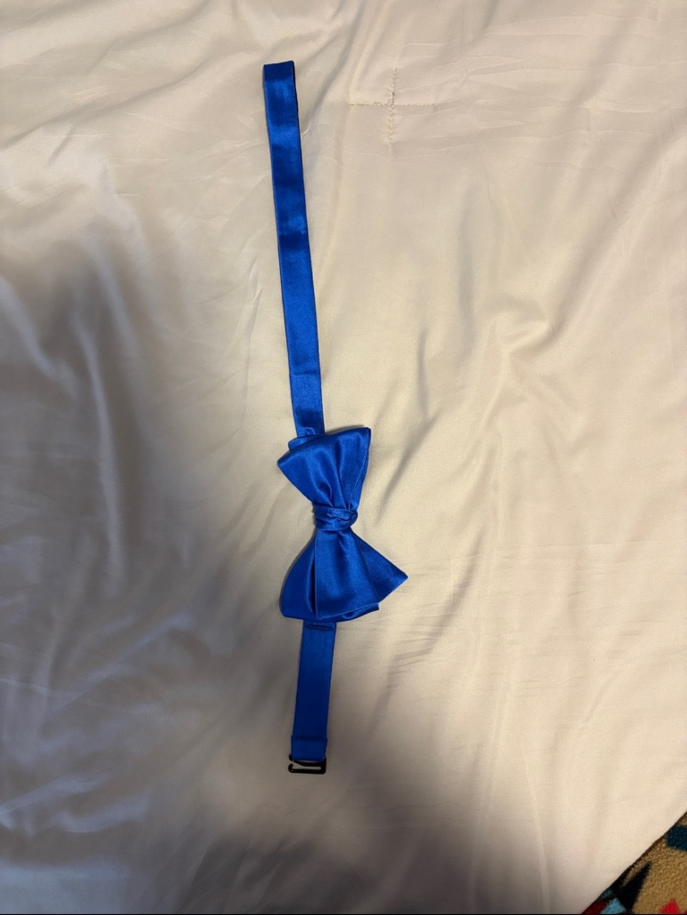 Classic Satin Bow Tie in Royal Blue